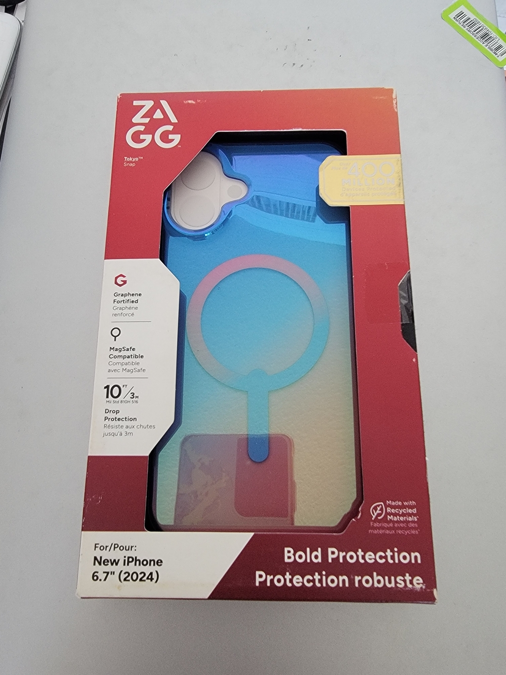 ZAGG Tokyo Snap Case for New iPhone 16 Plus 6.7" (2024) - Blue Gradient